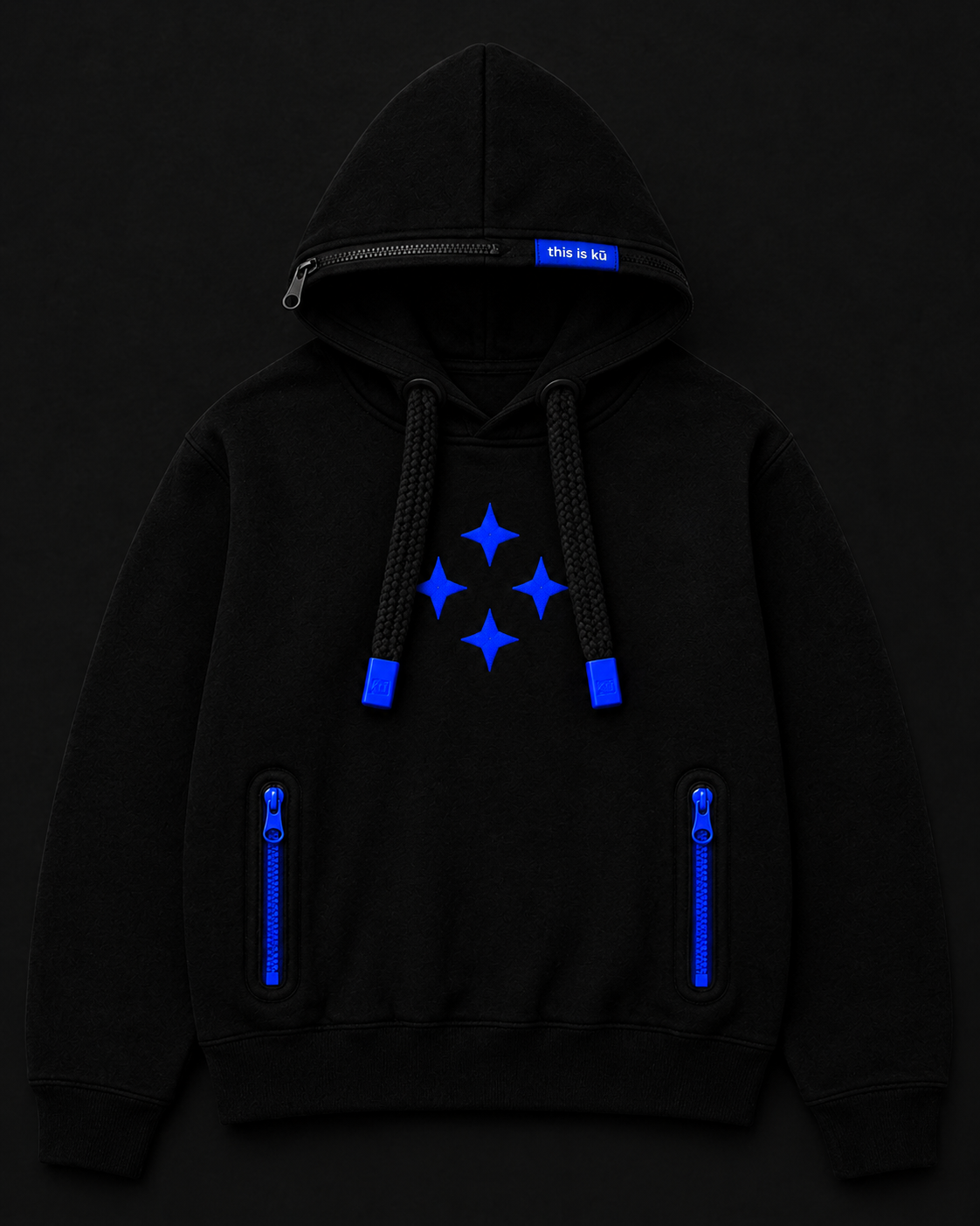 Kū Star Hoodie negra